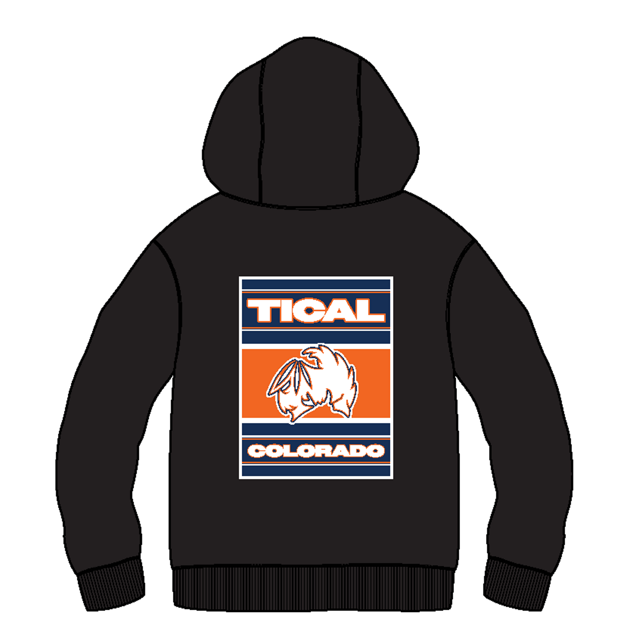 TICAL Black & Orange Hoodie